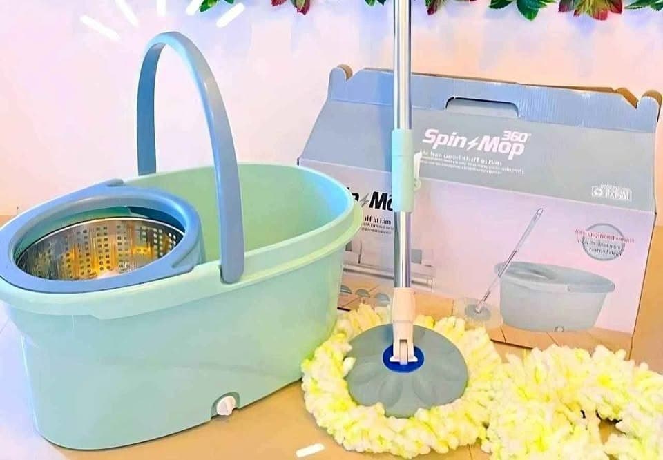Trapeador giratorio Spin 360 con balde centrifugador