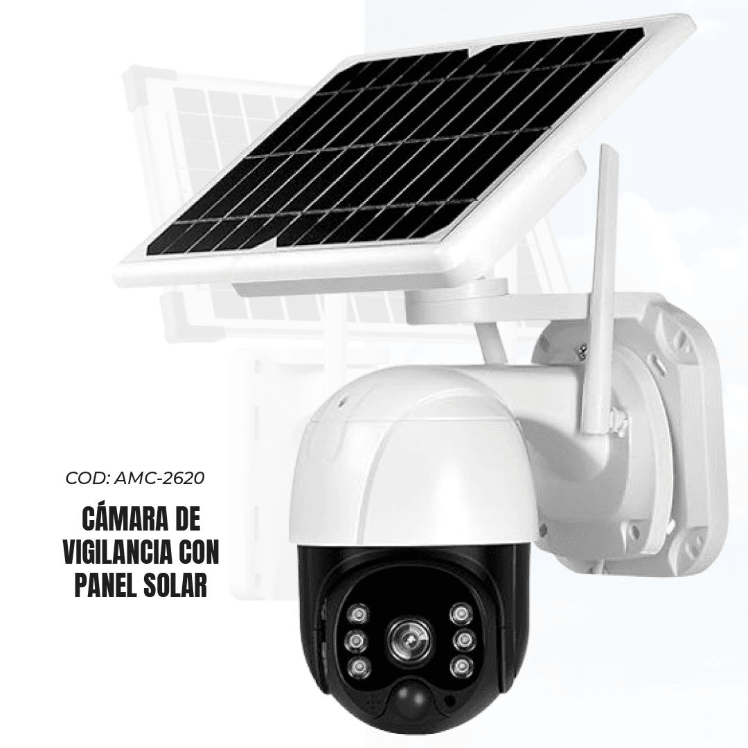 CAMARA DE VIGILANCIA CON PANEL SOLAR