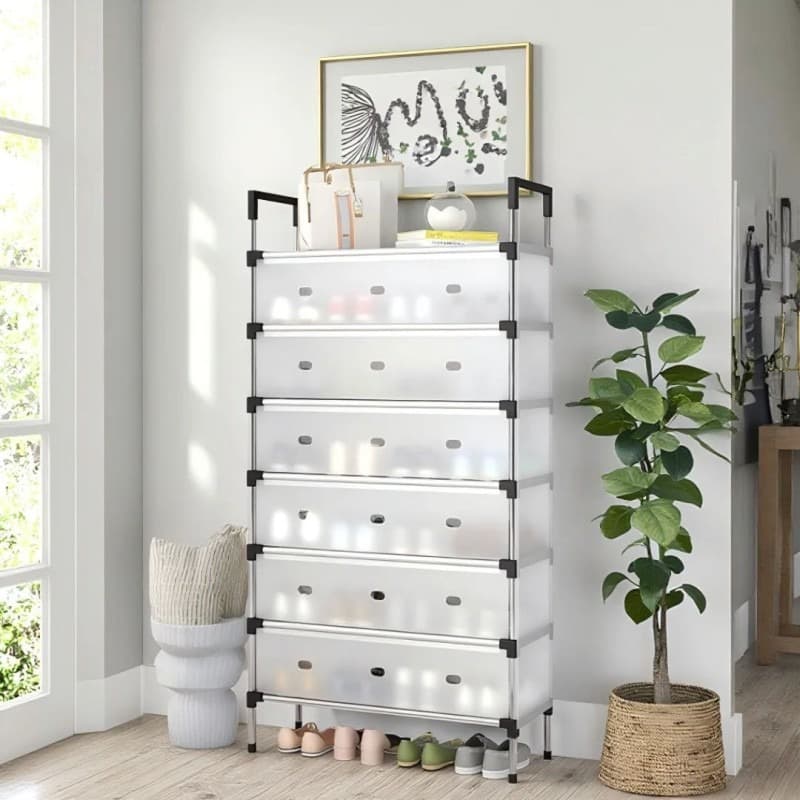 Zapatero organizador con tapa de 7 niveles